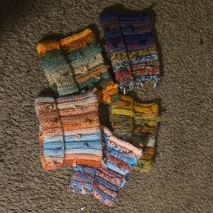 5 Colorful Knitted Head Warmer Hats